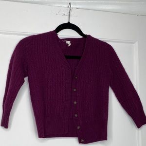 JCREW Maroon Cardigan